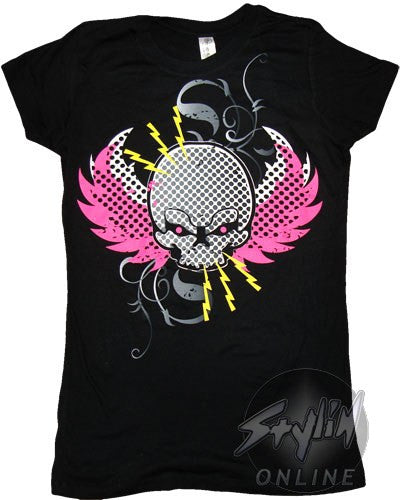 Guitar Hero Skull Bolts Juniors T-Shirt