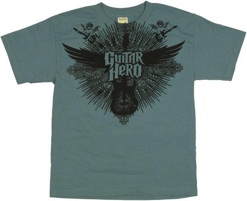 Guitar Hero Winged Guitar Youth T-Shirt