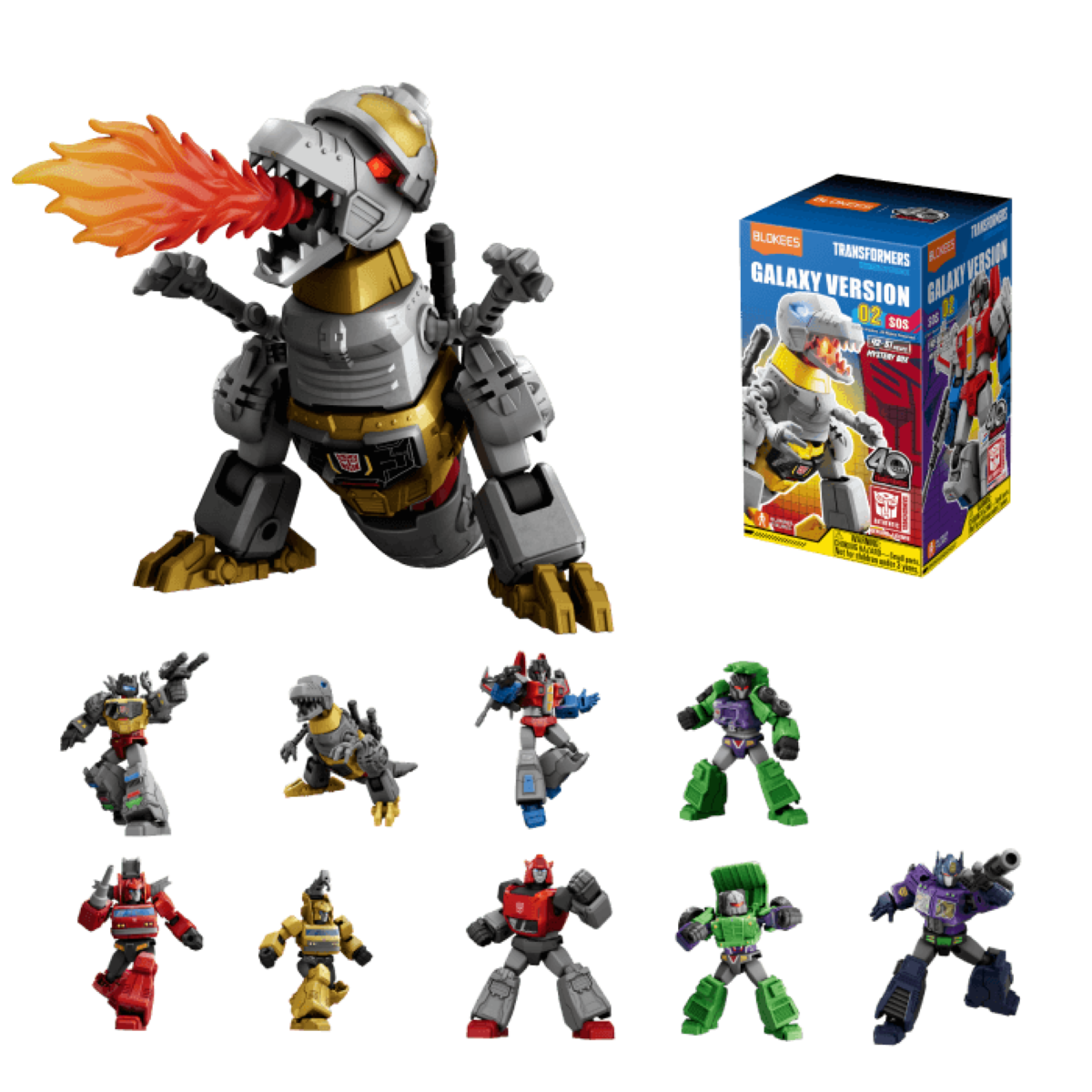 Transformers Galaxy Version 02 SOS Mystery Pack [1 RANDOM Model Kit Figure]