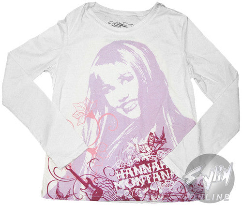 Hannah Montana Design Long Sleeve Tween T-Shirt