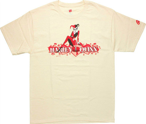 Harley Quinn Hearts Sit T-Shirt
