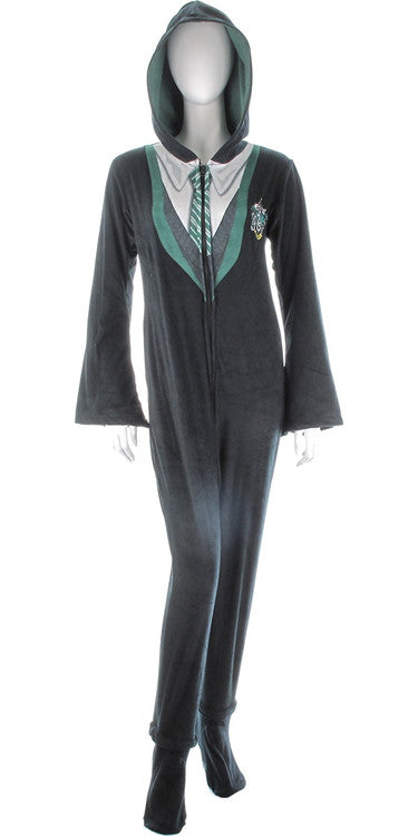 Harry Potter Slytherin Hooded Union Suit