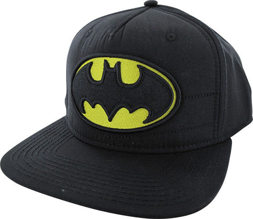 Batman 3D Embroidered Logo Snapback Hat in Yellow