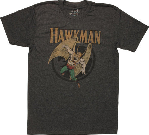 Hawkman Action Retro T-Shirt