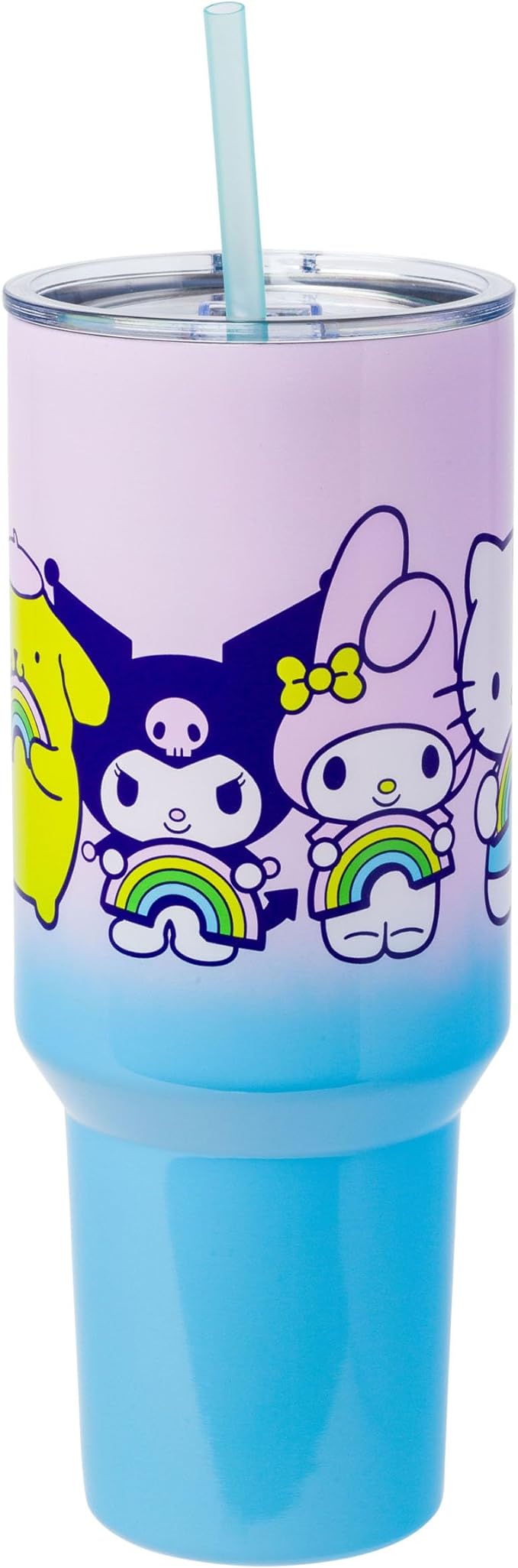 Sanrio Hello Kitty and Friends 40oz Stainless Steel Tumbler with Handle and Straw