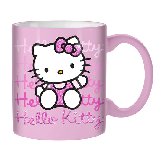 Sanrio Hello Kitty Gradient Glitter 20 oz Ceramic Mug