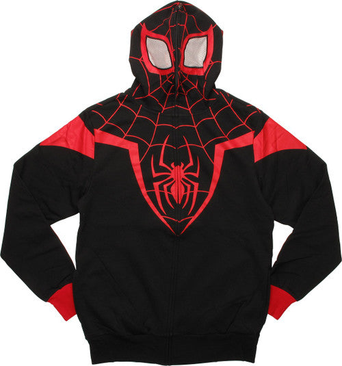 Spiderman Miles Morales Costume Suit Hoodie