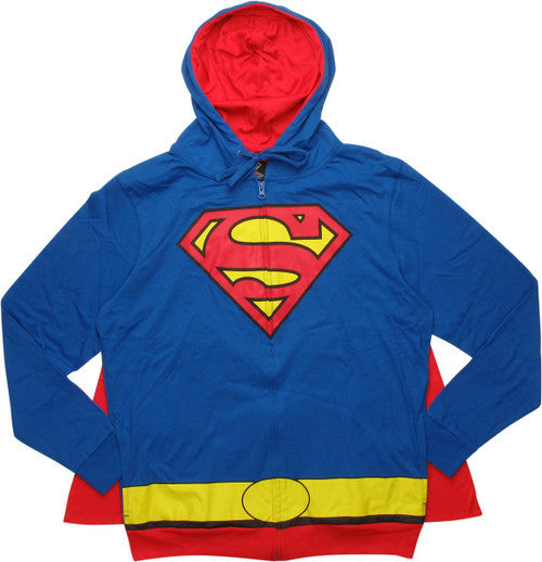 Superman Costume Caped Hoodie