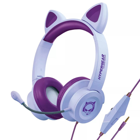 HyperGear Kombat Kitty Gaming Headset - Purple