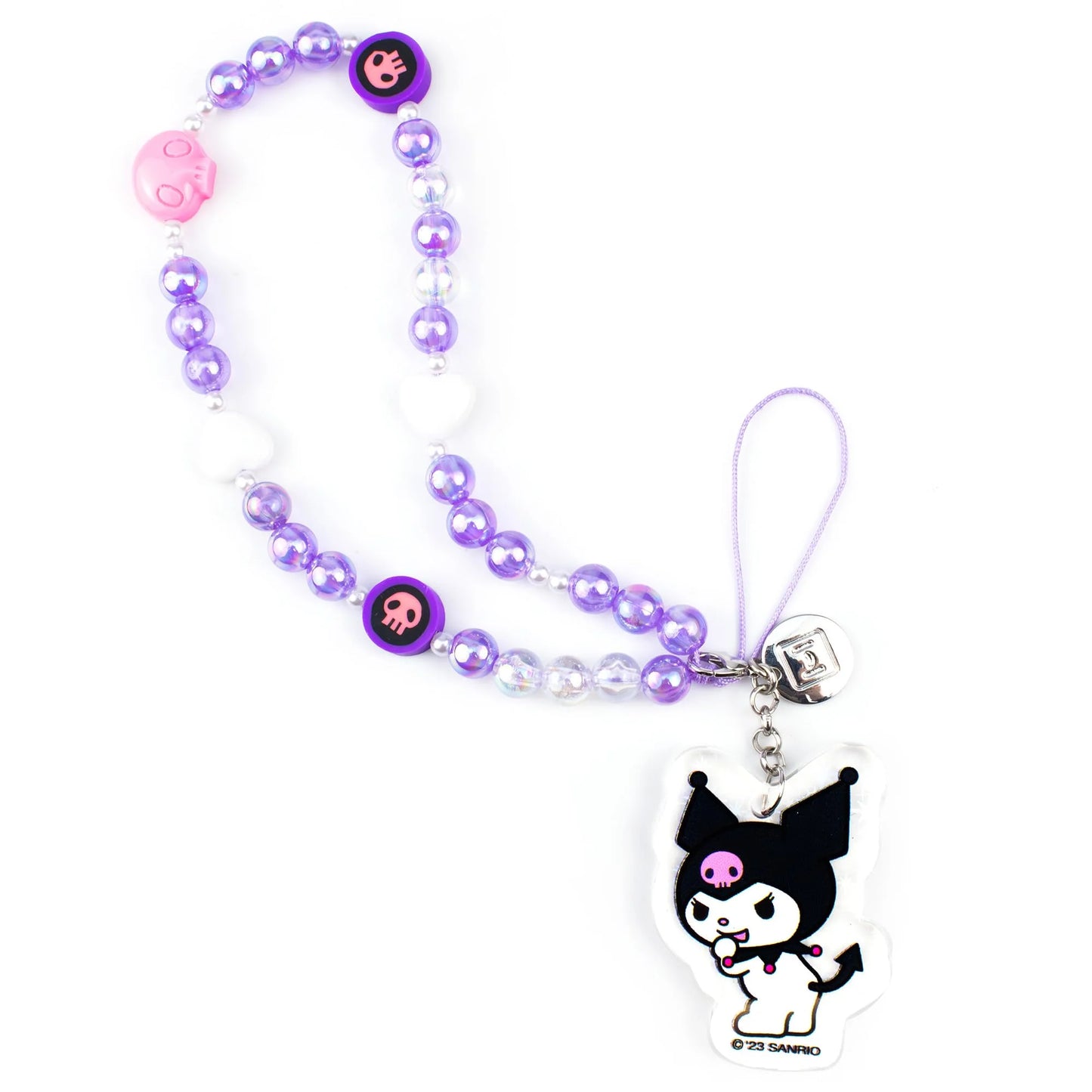 Hello Kitty and Friends Beaded Wristlet Universal Phone Charm Strap - Kuromi
