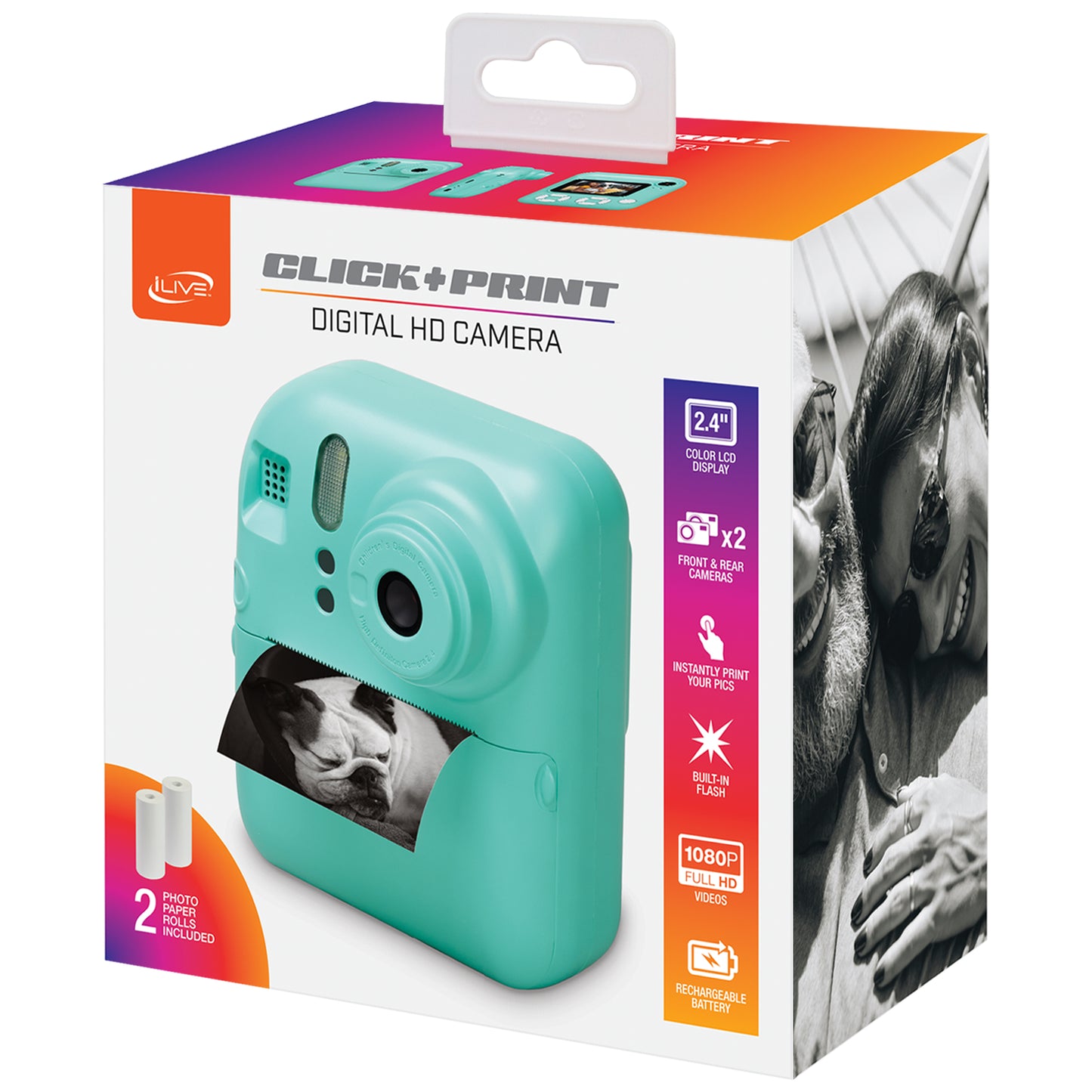 iLive Click & Print 2.4" Digital HD Camera