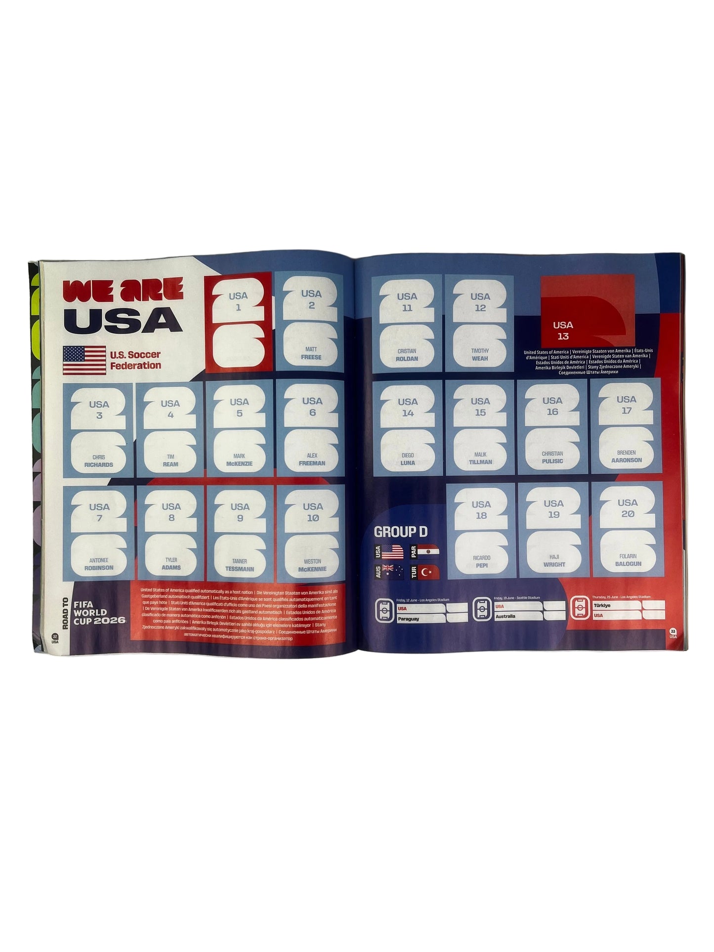 Panini 2026 FIFA World Cup Soccer Sticker Album