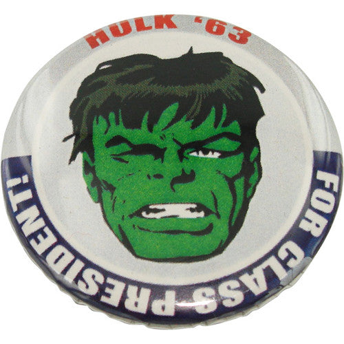 Incredible Hulk President Button in Green