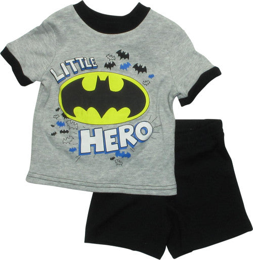 Batman Little Hero Shorts and Infant T-Shirt Set