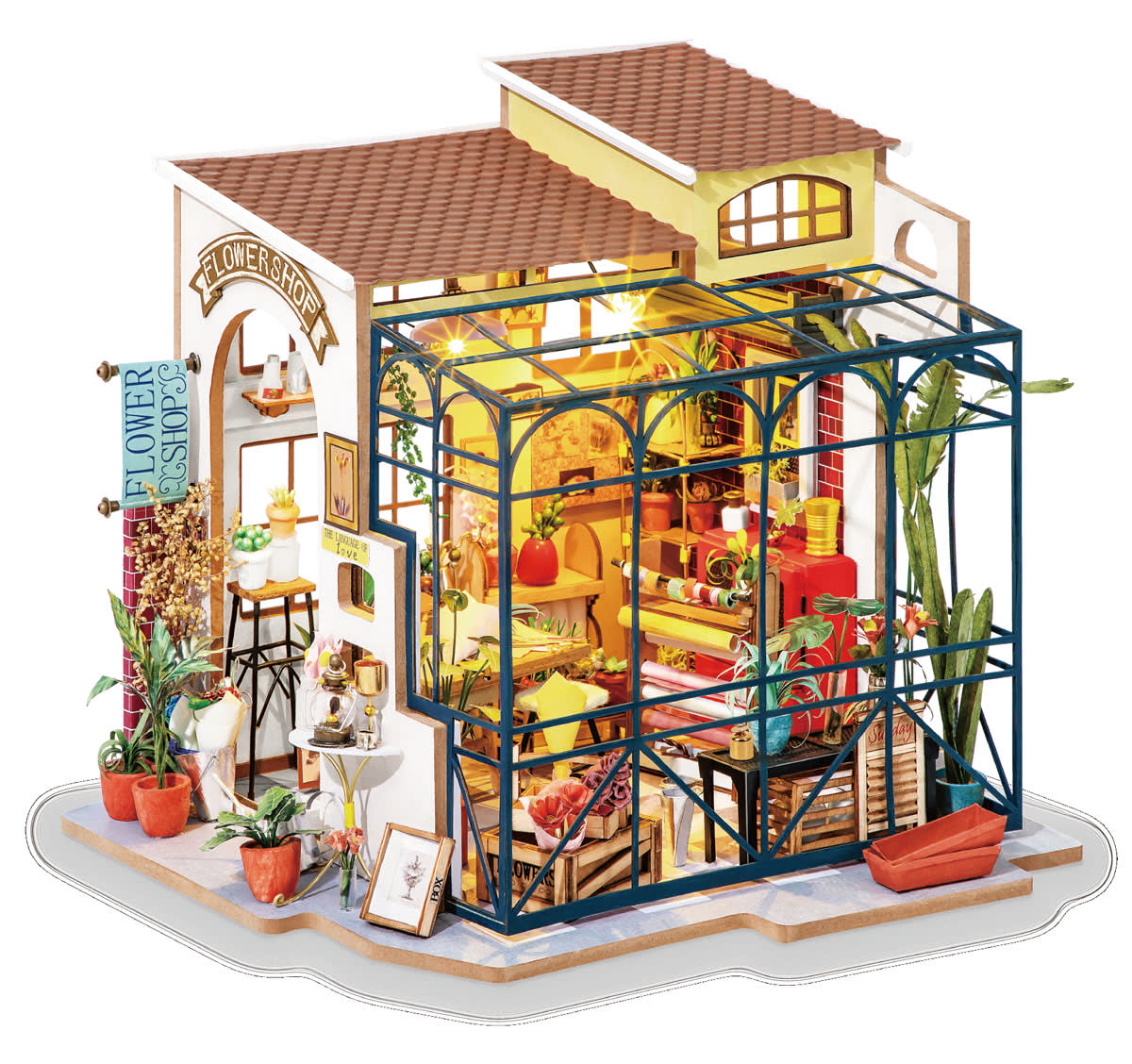 Robotime Emily's Flower Shop Model Kit