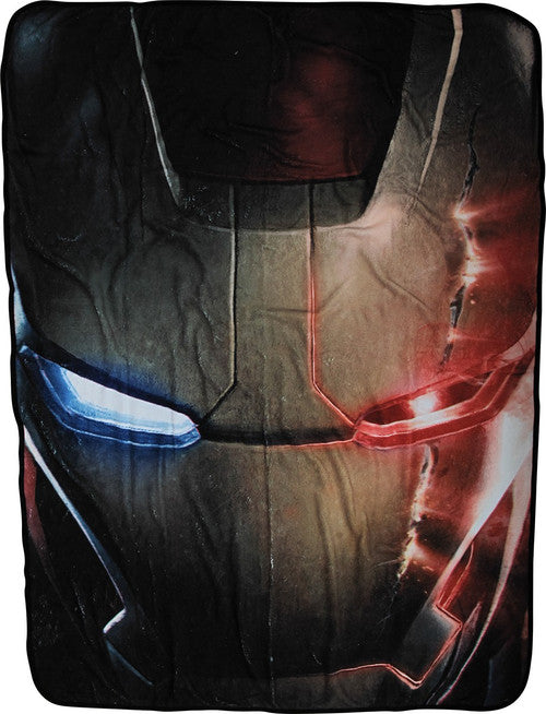 Iron Man Age of Ultron Face Fleece Blanket