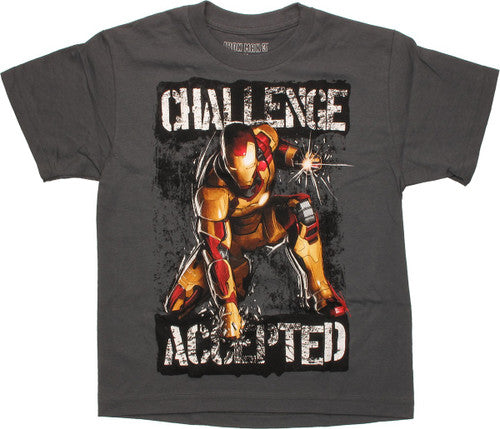 Iron Man Challenge Accepted Youth T-Shirt
