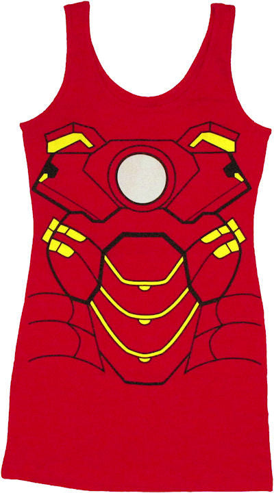 Iron Man Costume Tank Top Dress