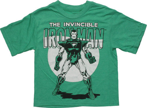 Iron Man Invincible Classic Green Youth T-Shirt