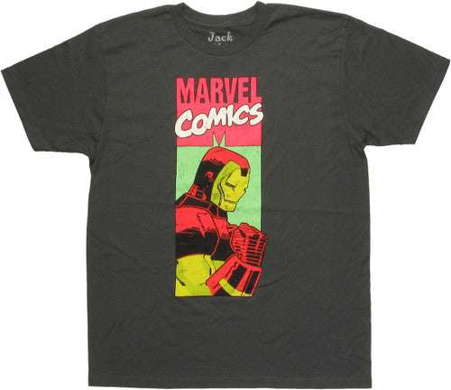 Iron Man Marvel Panel T-Shirt Sheer