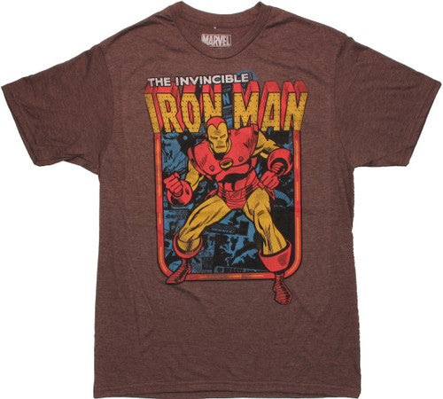 Iron Man Vintage Framed T-Shirt Sheer