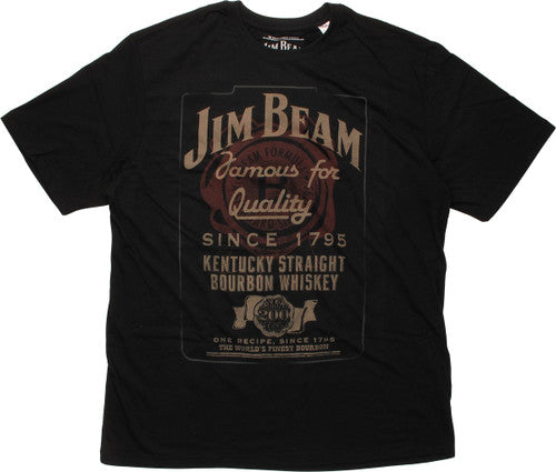Jim Beam Bourbon Quality Classic Label T-Shirt