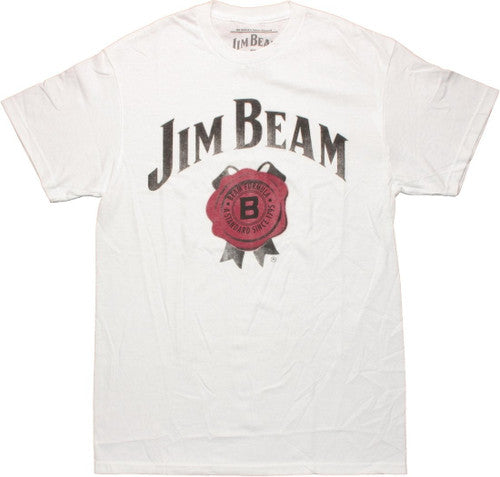 Jim Beam Red Wax Seal White T-Shirt