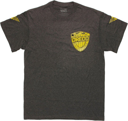 Judge Dredd Badge Charcoal Heather T-Shirt