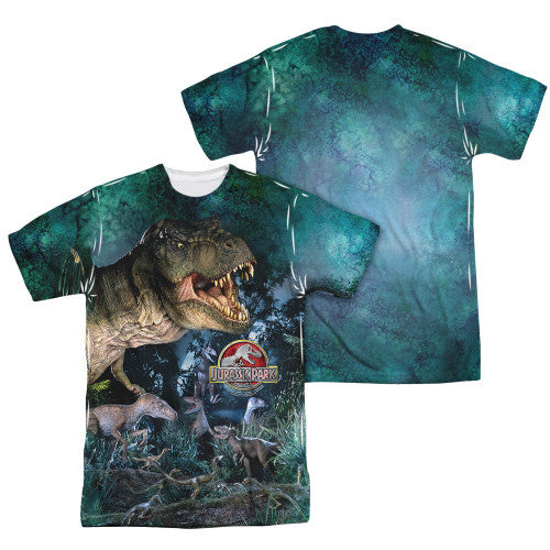 Jurassic Park Dinos Gather FB Sublimated T-Shirt