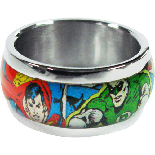 Justice League Comic Ring