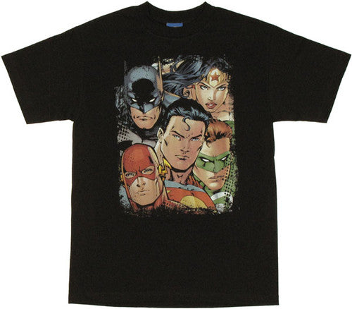 Justice League Faces T-Shirt