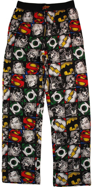 Justice League Grid Pajama Pants