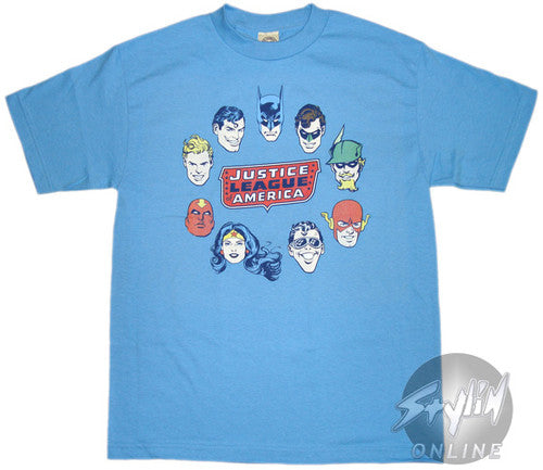 Justice League Heads T-Shirt