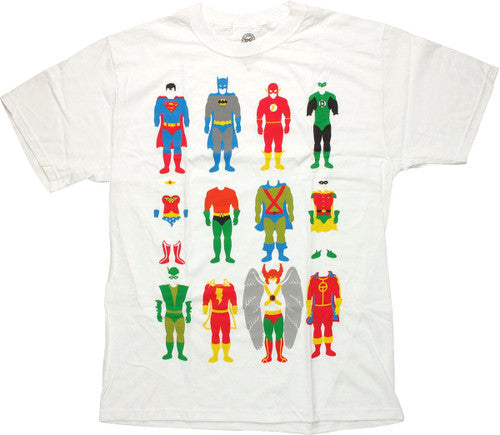 Justice League Hero Outfits T-Shirt