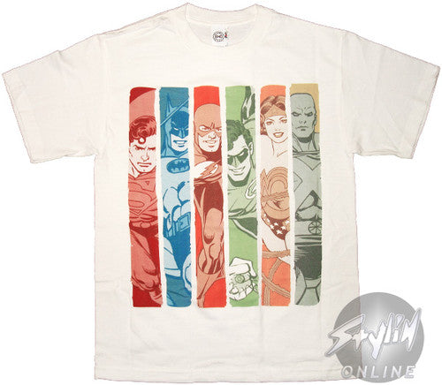 Justice League Panels T-Shirt