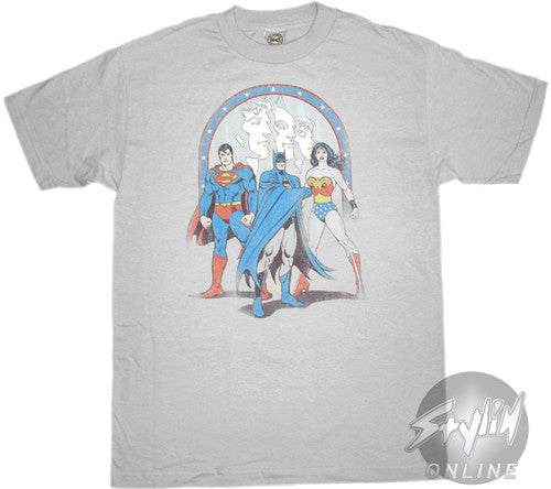 Justice League Trio Faces T-Shirt