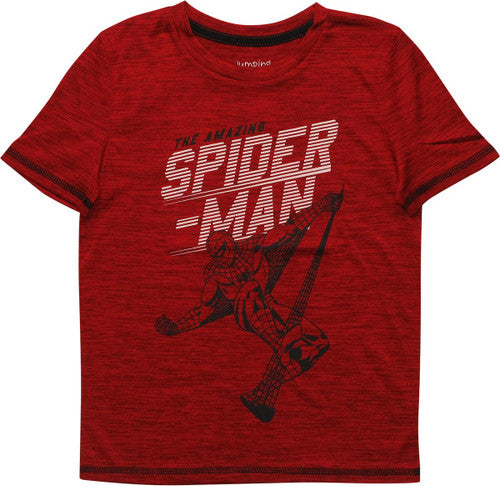 Amazing Spiderman Web Pose Active Juvenile T-Shirt