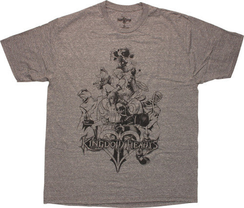 Kingdom Hearts PS 2 Game Cover Outline T-Shirt