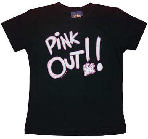 Kirby Pink Out Juniors T-Shirt