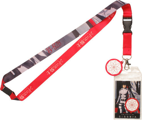Knights of Sidonia Flag Charm Lanyard in Red