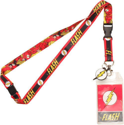 Flash Poses Charm Lanyard in Red