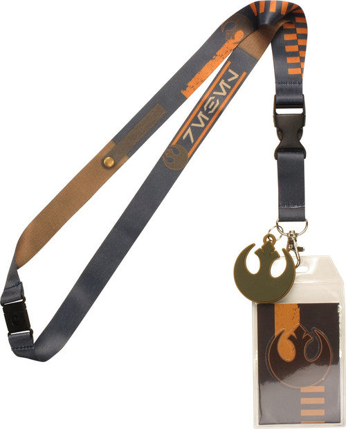 Star Wars Rebel Logo Charm Lanyard in Gold