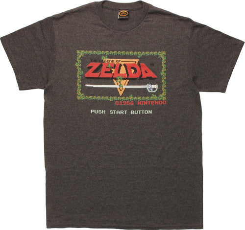 Legend of Zelda Game Start Screen T-Shirt