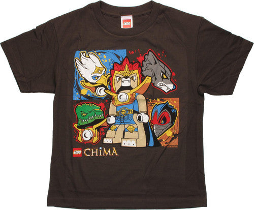 Lego Chima Five Tribe Brown Youth T-Shirt