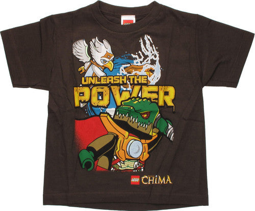 Lego Chima Unleash Power Brown Juvenile T-Shirt