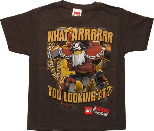Lego Movie Looking At Pirate Juvenile T-Shirt