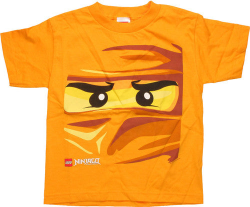 Lego Ninjago Lloyd Face Gold Youth T-Shirt