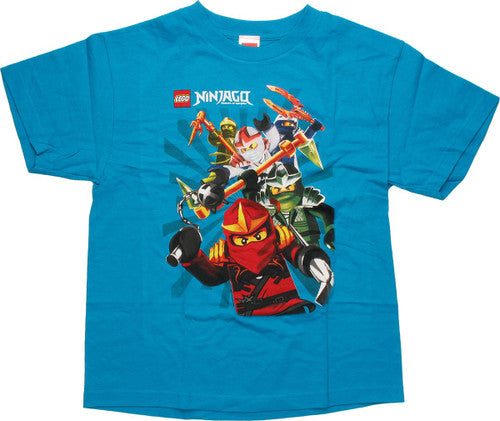 Lego Ninjago Ninja Herd Turquoise Youth T-Shirt