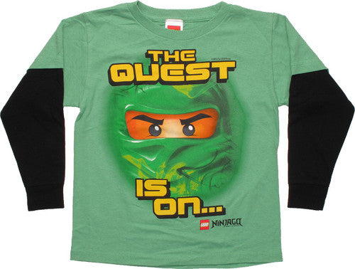 Lego Ninjago Quest Is On Long Sleeve Juvenile T-Shirt