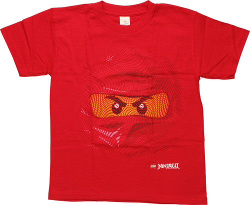 Lego Ninjago Red Ninja Swirl Face Youth T-Shirt